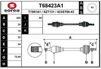 Вал приводной EAI T68423A1