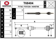 Вал приводной EAI T68404