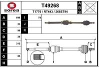 Вал приводной EAI T49268
