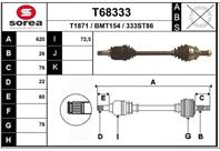 Вал приводной EAI T68333