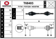Вал приводной EAI T68403