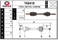 Вал приводной EAI T68418