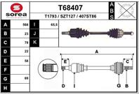 Вал приводной EAI T68407 Вал приводной EAI T68407