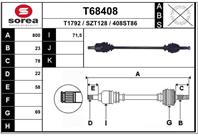 Вал приводной EAI T68408 Вал приводной EAI T68408