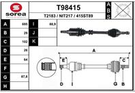 Вал приводной EAI T98415