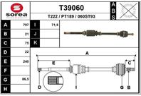 Вал приводной EAI T39060