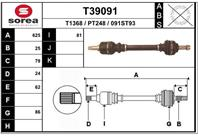 Вал приводной EAI T39091