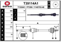 Вал приводной EAI T39114A1