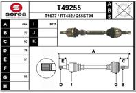 Вал приводной EAI T49255