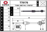 Вал приводной EAI T78176