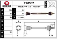 Вал приводной EAI T78332