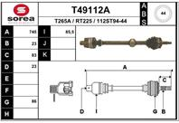 Вал приводной EAI T49112A