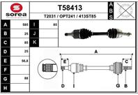 Вал приводной EAI T58413