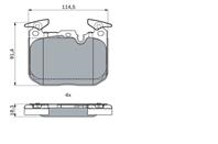 Колодка тормозная компл. спереди bmw 3 (f30  f80)  4 (f32  f82)  4 (f3