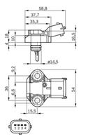 1 582 980 138 насос топливный электрический! 4.0bar Volvo S80 2.4/T 99-06