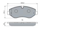 Колодки тормозные дисковые 0986494293 от фирмы BOSCH
