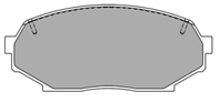 Колодки тормозные передние mazda mx-5 95 -> 05, 323 94 -> 98