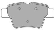 Колодки тормозные задние дисковые PSA 307, C4