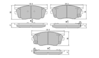 220 FBP1533 FREMAX  Колодки тормозные передние Mitsubishi