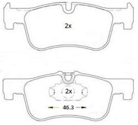 Колодки тормозные дисковые, комплект