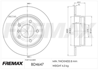 Тормозной диск Задний Bmw 1 04 Serie 1 116, 118(280х66)