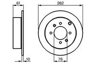 0 986 479 125_диск тормозной задний! Hyundai Sonata/Magentis 2.0/2.5/2.7/Matrix