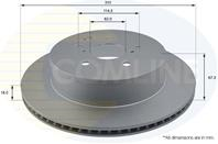 ДИСК ТОРМ LEX GS 3.0/3.5/4.3/4.6 05-/IS C 2.5 05-/IS II 2.2D 05- ЗАДН