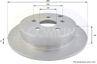 ДИСК ТОРМ TOY CELICA 1.8 99-05 PRIUS 1.5I 03- ЗАД НЕ ВЕНТ 269X9 (С ПОКРЫТИЕМ)