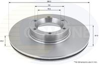 Диск торм nissan interstar 02 -, opel movano 98 -, renault master 98