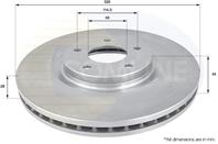 ДИСК ТОРМ Renault Koleos 08 - (С ПОКРЫТИЕМ)