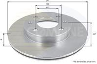 Диск торм kia picanto 1.0-1.2 04- пер