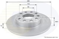 ДИСК ТОРМ VW GOLF V 08-/GOLF VI 08-/SCIROCCO 08-/S