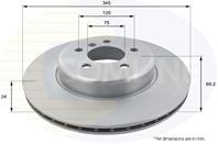 ДИСК ТОРМ BMW 5/6/7 2009- (С ПОКРЫТИЕМ)