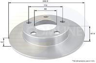 Диск торм audi a4 95 -> 01, vw passat 96 -> 05