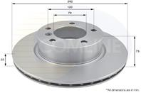 Диск торм bmw e87/e90/e91 2.0/2.0d m47/n42/n46 04- пер вент 292x22