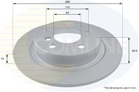 ДИСК ТОРМ BMW 2 Series 14-, Mini Mini Clubman 14- (С ПОКРЫТИЕМ)