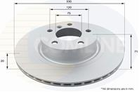 ДИСК ТОРМ BMW X3 10- X4 14- (С ПОКРЫТИЕМ)