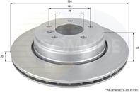 Диск торм bmw e60/e61 2.0-3.0/2.5d/3.0d m54/m57/n57 03- зад вент 320x2