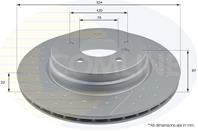 ДИСК ТОРМ BMW 1 Series 06-12 (С ПОКРЫТИЕМ)