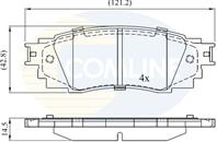 КОЛОДКИ ТОРМ Toyota C-HR 16-