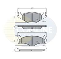 КОЛОДКИ ПЕР VW GOLF II/PASSAT B2 2.0/SEAT IBIZA/ПЕР ВЕНТ