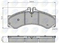 КОЛОДКИ MER COMMERCIAL SPRINTER 95 - 06, VW COMMERCIAL LT 96 - 06