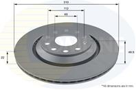 ДИСК ТОРМ Audi A3 03-, Q3 13-, Skoda Superb 08-, VW Eos 06-10, Golf 00-, Pass (С ПОКРЫТИЕМ)