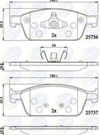 КОЛОДКИ ПЕР FRD FOCUS III 11-/KUGA 1.6ECOBOOST/2.0ST/TDCI 13-