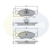 Колодки mer commercial sprinter 95 - 06/vw commercial lt 96 - 06