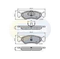 Колодки ford fiesta 95 -> 97, mazda 121 96 -> 00