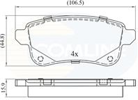 КОЛОДКИ ТОРМ ЗАД Renault Espace 15-,Megane 15- Grand Scenic 12-