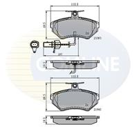 Колодки дисковые (Тормозные колодки передние Audi A4/VW Passat 96- (с датчиком))