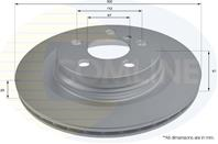 ДИСК ТОРМ BMW 2 Series 14-, X1 15- (С ПОКРЫТИЕМ)