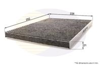 Фильтр салона alfa - 166 00- lancia - kappa -01 maserati 3200 -02 gransport 04-, spyder 02- (уголь)